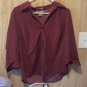 Vintage red,gold, and black button up size small